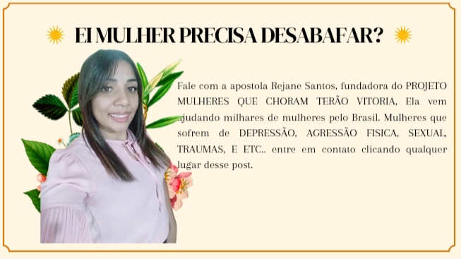 CLIQUE EM NA FOTO PARA ENTRAR NO GRUPO DE ACONSELHAMENTO DA APOSTOLA REJANE SANTOS